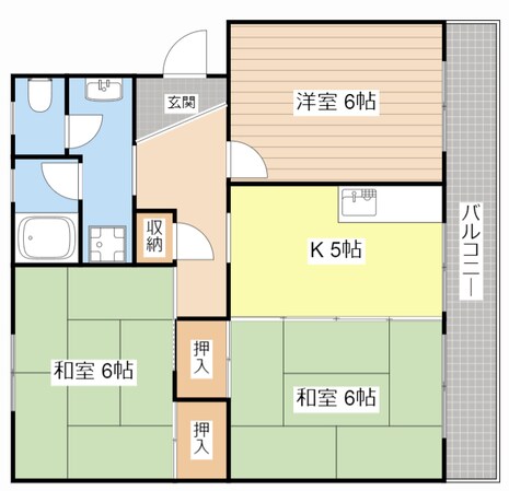 ハイツ蓮台寺の物件間取画像